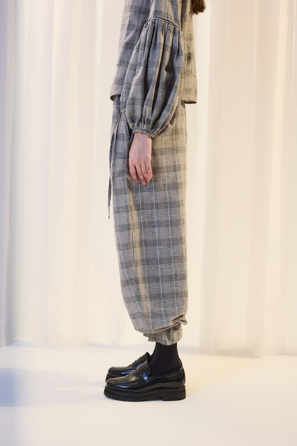 Delfi Prince of Wales Checked Pants