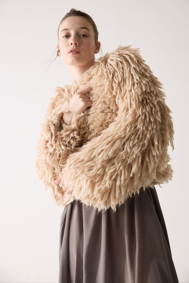 Saco Mink - Nude