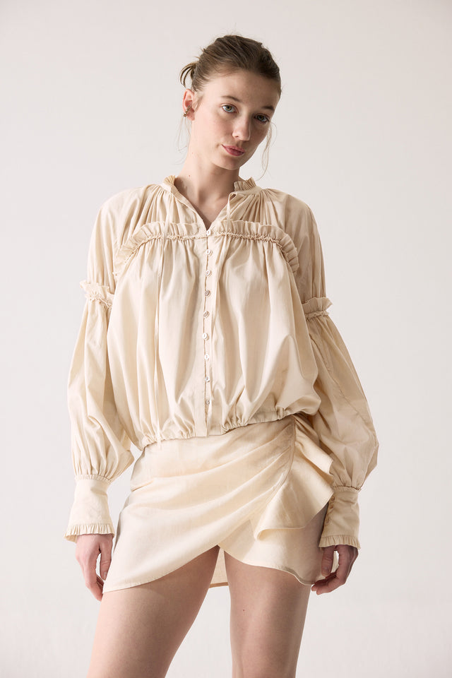 Blusa Bolero - Crudo