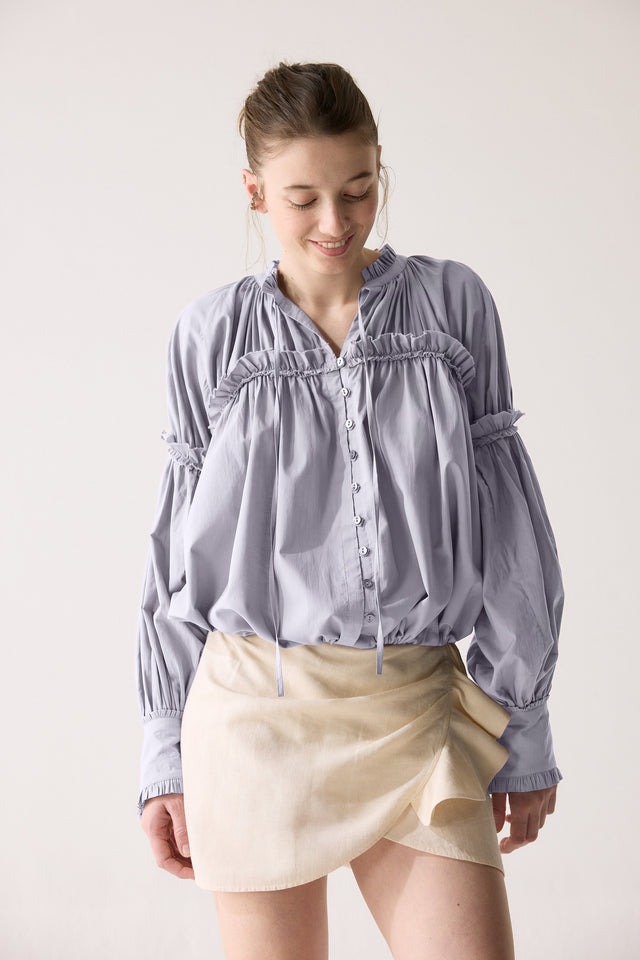 Blusa Bolero - Celeste
