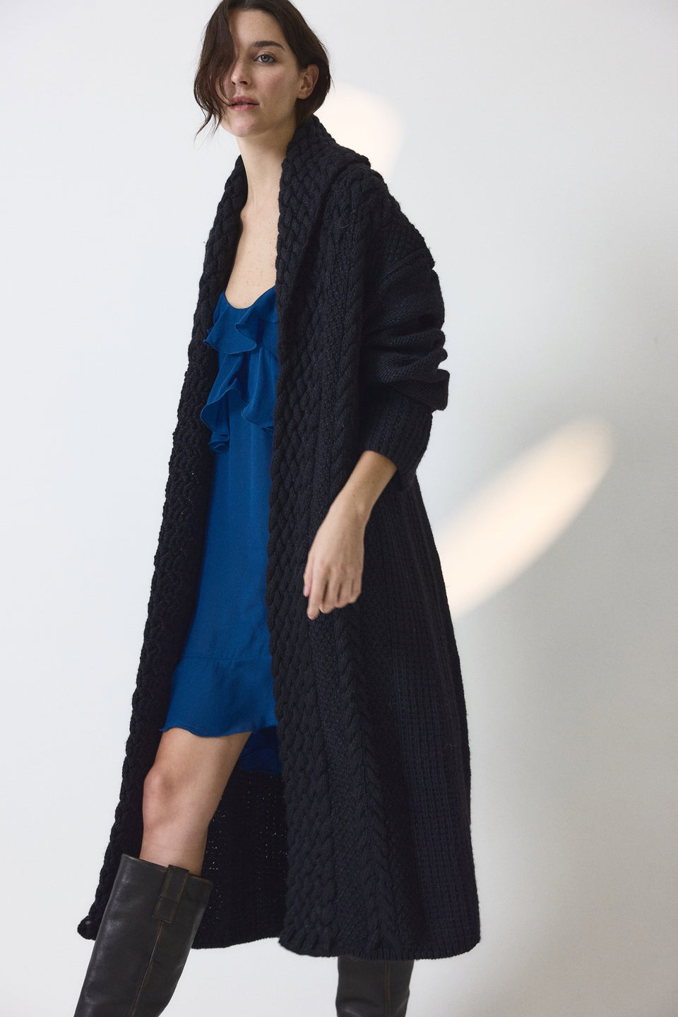 Leonard Long Knitted Coat