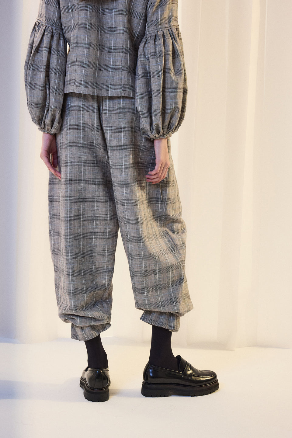 Delfi Prince of Wales Checked Pants