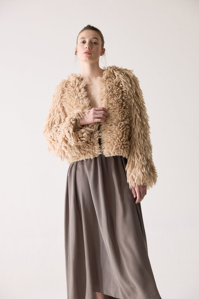 Saco Mink - Nude
