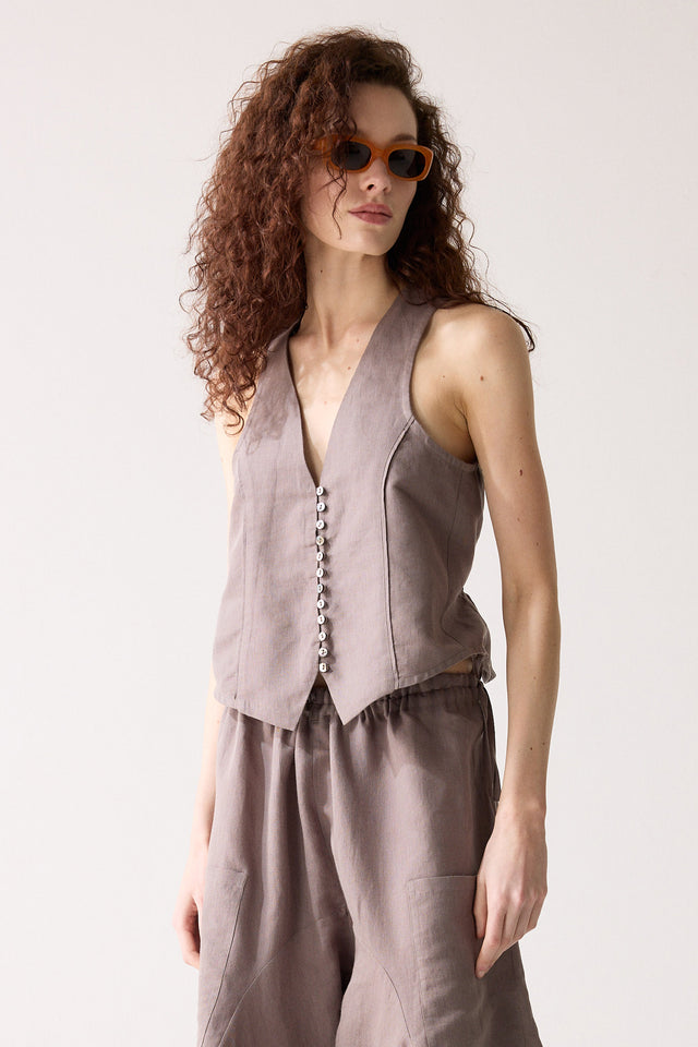 Chaleco Fuga - Gris