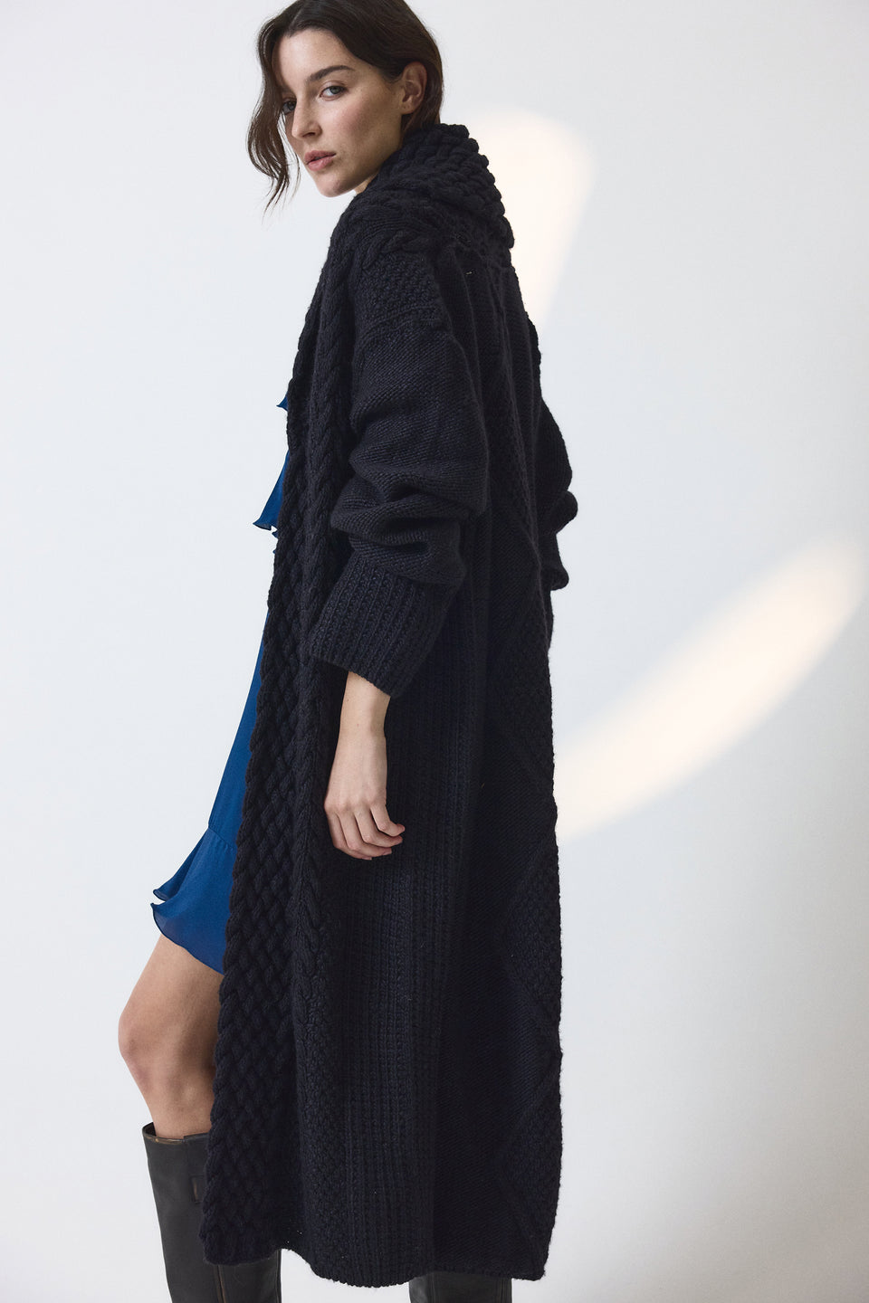 Leonard Long Knitted Coat